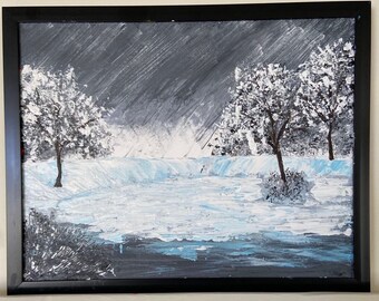 Une tempête hivernale
