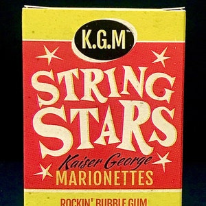 Cartões Bubblegum - Rock and Roll - Estrelas de Cordas