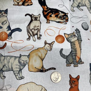 vintage Alexander Henry fabric-cats!