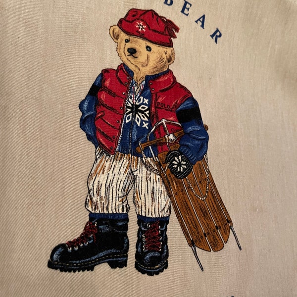 Vintage Ralph Lauren fabric-Polo Bear