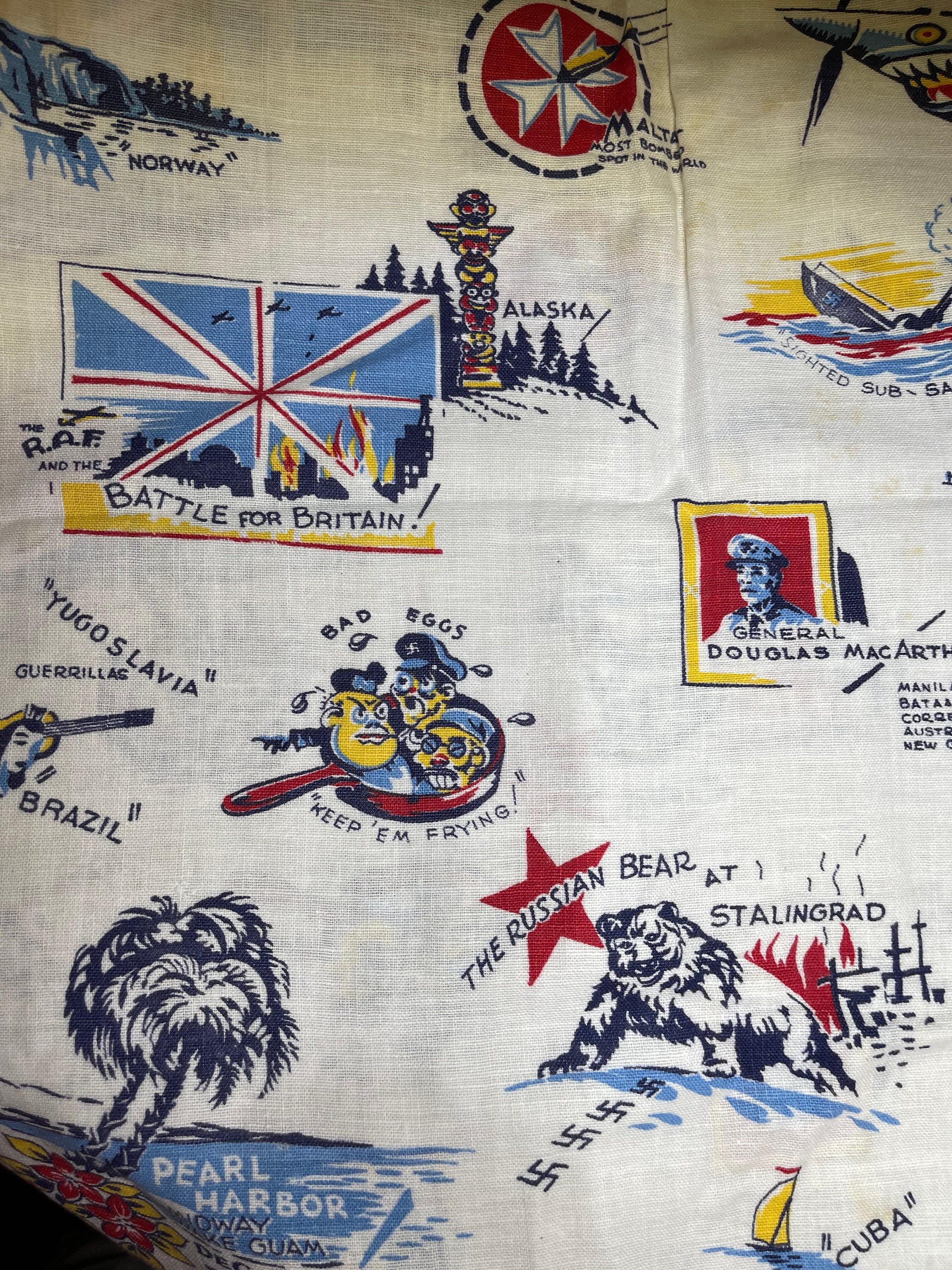 Vintage Novelty Feedsackkents Cloth of United Nations Etsy