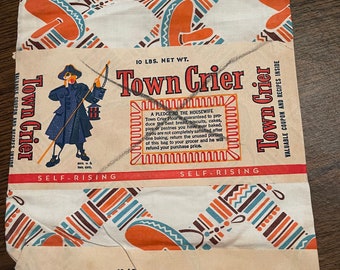 Vintage novelty flour sack-still a sack-with label!