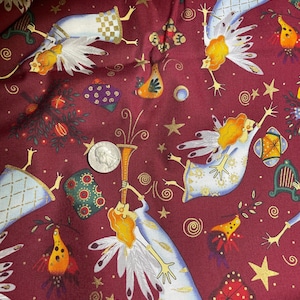 vintage Alexander Henry fabric-angels!