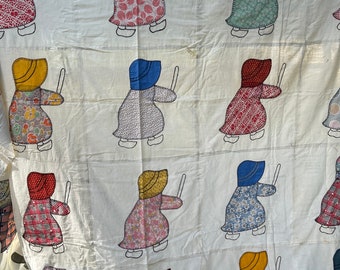 Dutch Girl quilt top-1930s