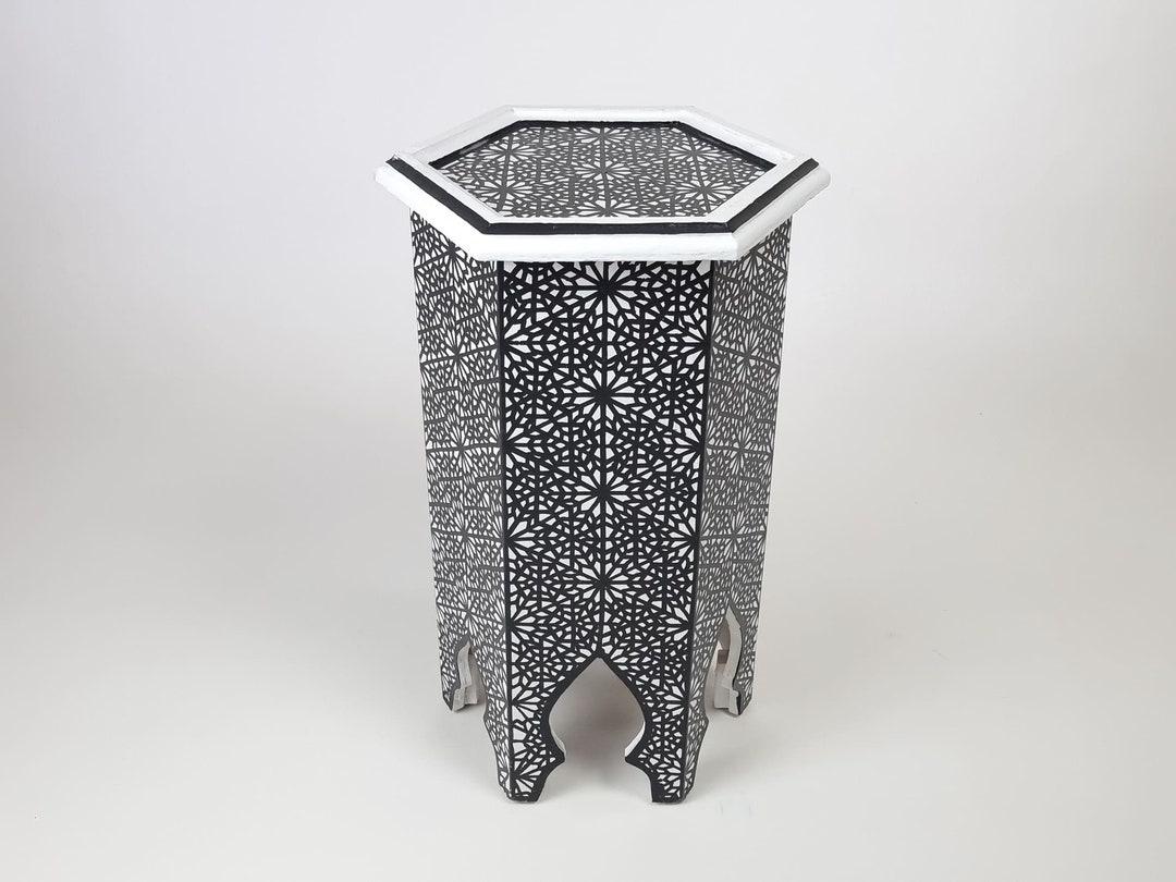 20x12 STUNNING HANDMADE Round Table, Unique Piece of Art Side Table