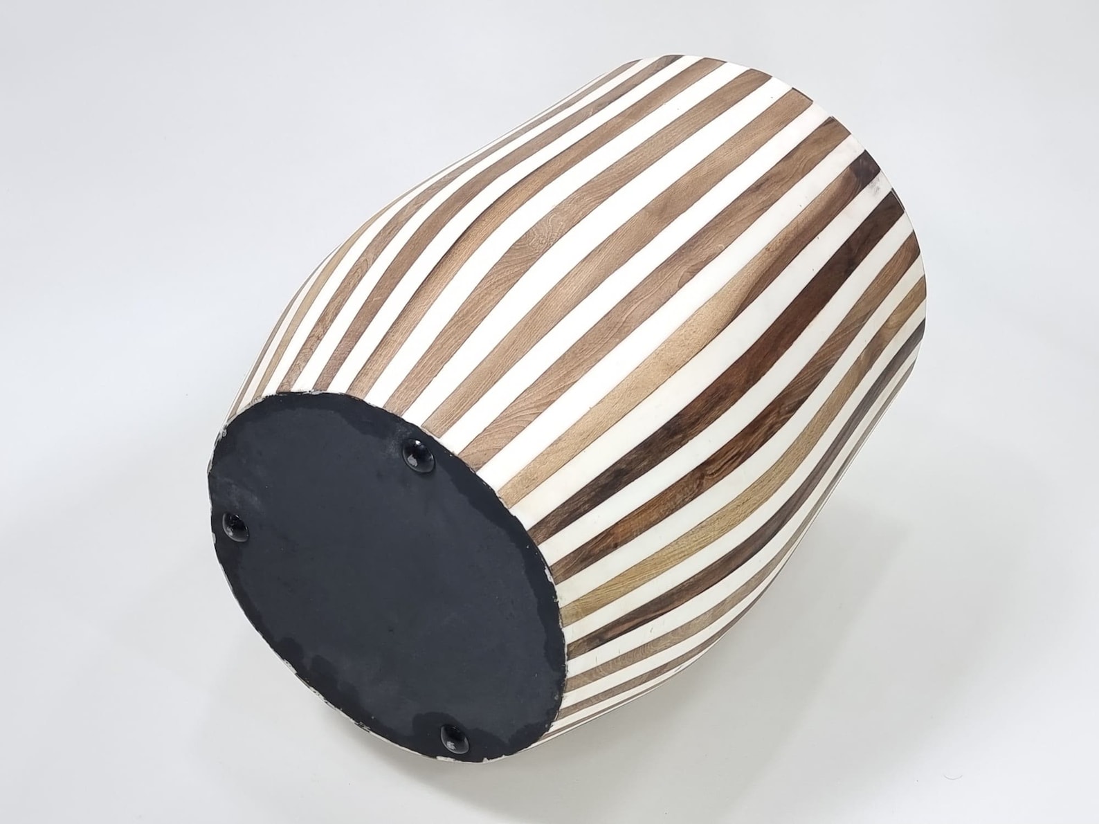 STUNNING HANDMADE Round Table Unique Wooden Piece of Art Side Etsy