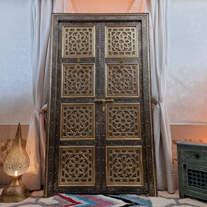 Great Luxury Moroccan Door, Artwork Moroccan Carved Riad Door, Handmade Interior Door, Hand Engraved Morocccan Style Door, Luxurious Doors