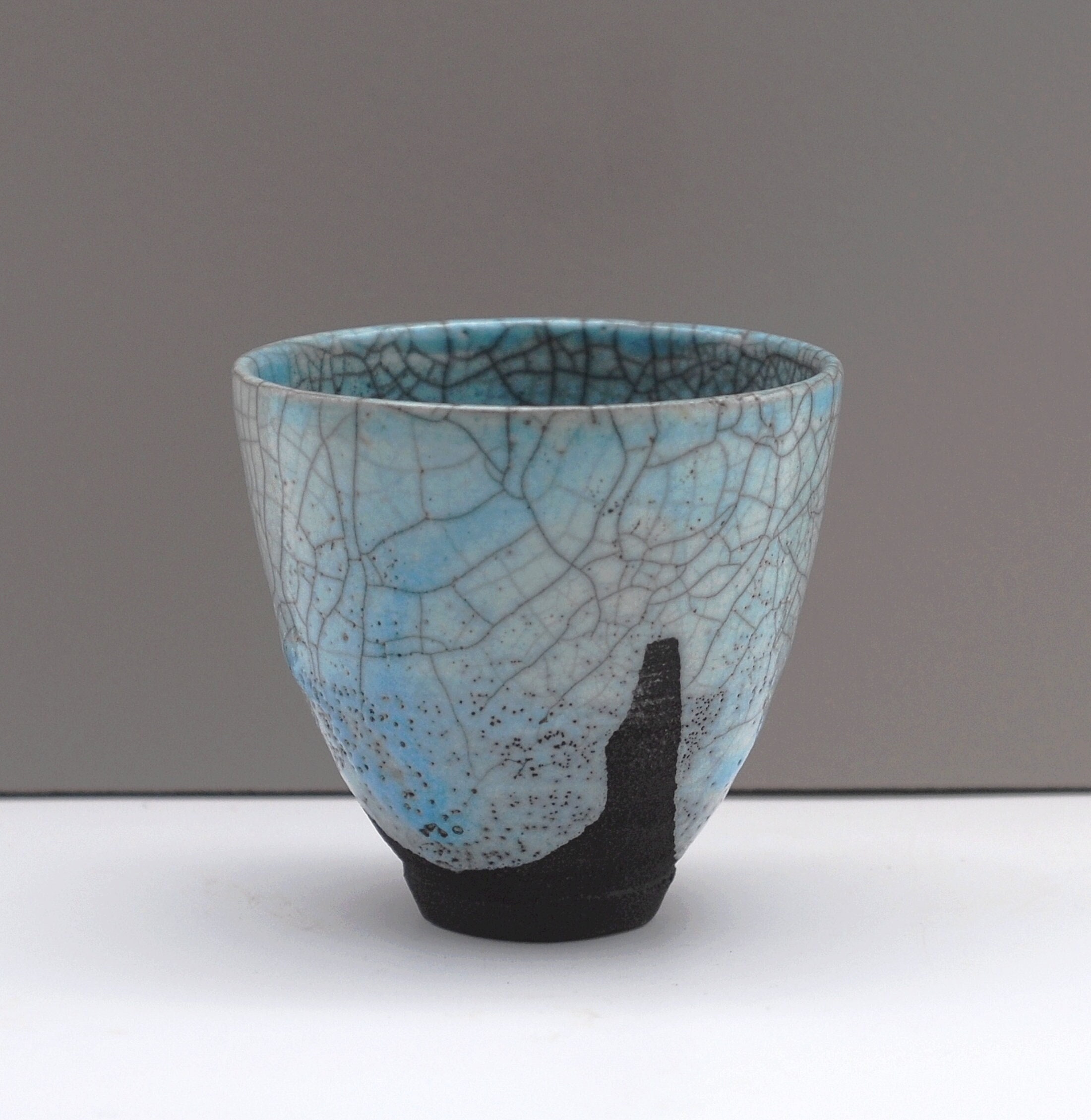 Bol à Thé en Céramique Bleu Turquoise, Poterie Raku, Magnifique et Précieux Cadeau Faire ou Recevoir