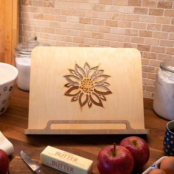 Cookbook Stand - Sunflower