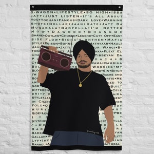 Sidhu Moosewala Flag | All Songs | Punjabi home decor