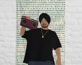 Buy Sidhu Moosewala Flag All Songs Punjabi Home Decor Online