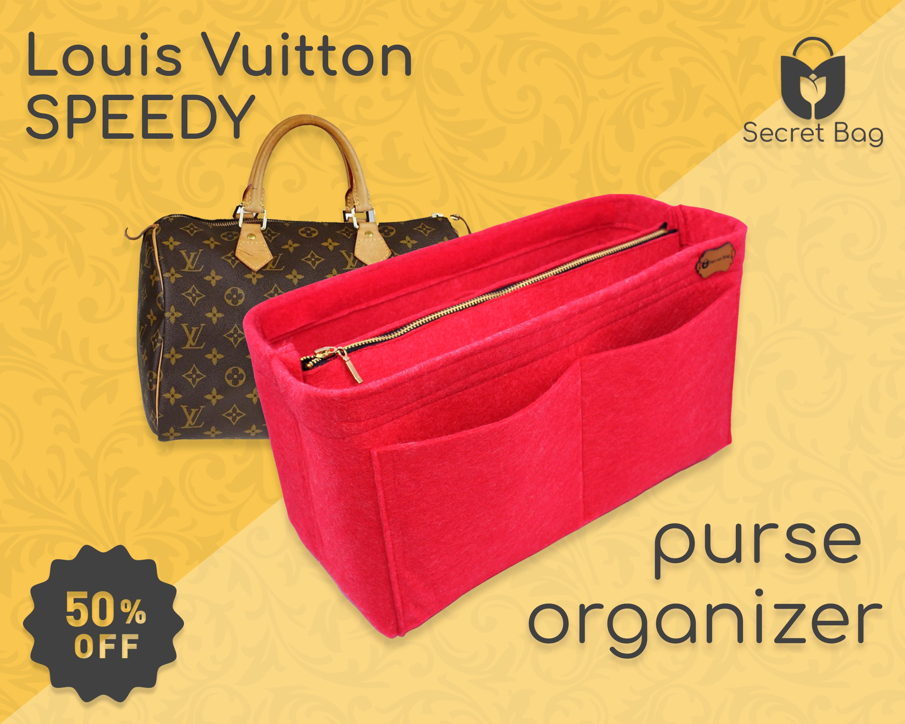 Felt Handbag Organizer for LV Speedy Designer Handbags Purse 