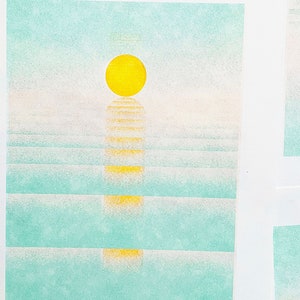 Risograph Print: Sunset Version 2