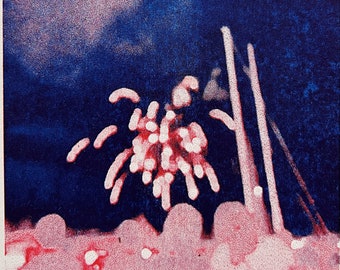 Risograph Print Photograph: Fourth of July