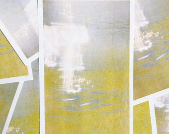 Risograph Photography Series: Golden Water (Large)