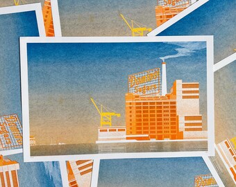 Domino Sugar Baltimore Risograph Print Series 2A