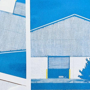 Risograph Print: Warehouse 01