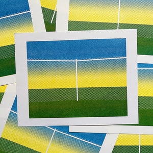 Risograph Print: Fence Series 01