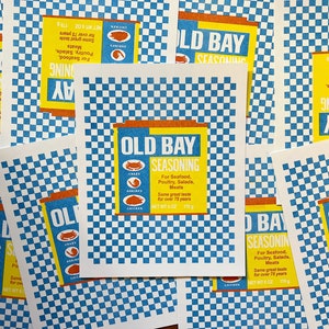 Risograph Print: Old Bay