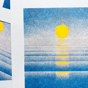 Risograph Print: Sunset Version 1