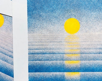 Risograph Print: Sunset Version 1