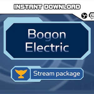 Ratchet & Clank 2 Themed Twitch Complete Animated Overlay Stream Package - Electric Bogon