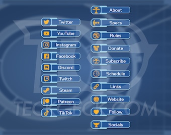 Ratchet & Clank 2 Pannelli Twitch Stream a tema (SET DI 3) - Electric Bogon