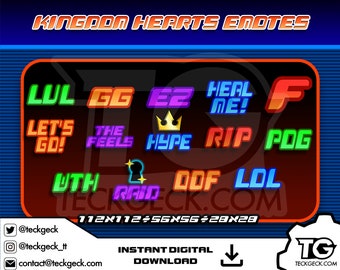 Emote di Kingdom Hearts su Twitch / GG, Hype, Pog (download digitale)