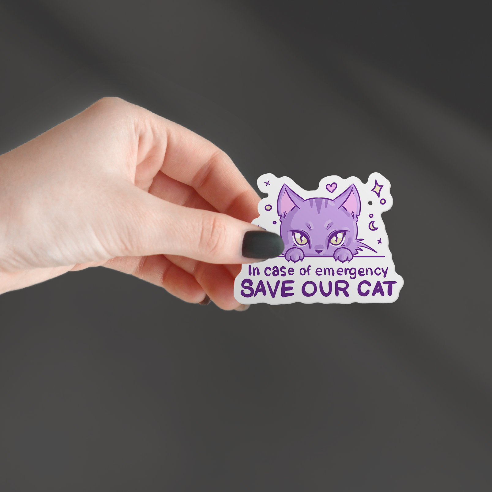 Emergency Cat Rescue Sticker Sticker for Pets Etsy