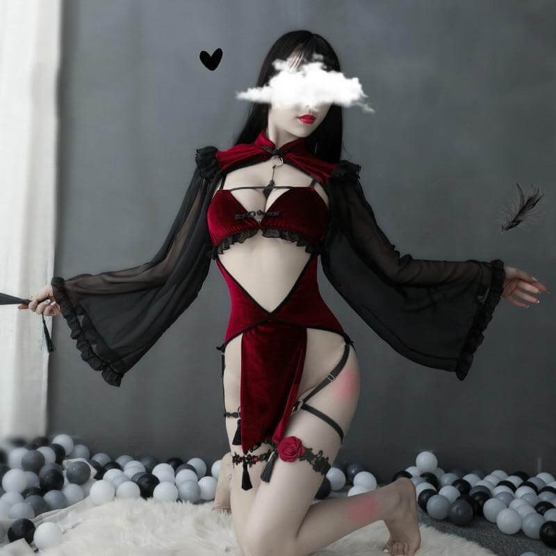 Witch Vampire Cosplay Lingerie Costume