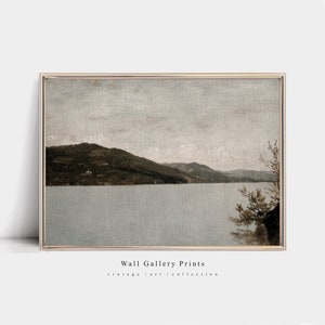 Calm Morning Lake | Vintage Oil Painting | PRINTABLE Digital Art #244L