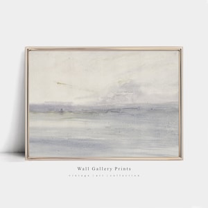 Vintage Neutral Beach Painting | Soft Coastal Landscape | PRINTABLE Download #061C