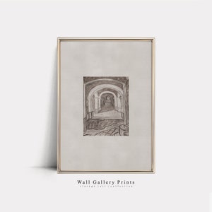 Abstract Architecture Print | Vintage Oil Painting | PRINTABLE Digital Art #009A