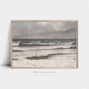 Mood Beach Seascape | Ocean Seascape Art Print | Digital Download #035C
