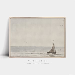 Sailing Boat Painting | Vintage Oil Painting | PRINTABLE Digital Art #066