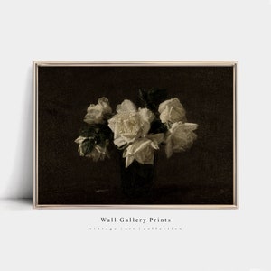 Moody Still Nature | Vintage Yellow Flowers | PRINTABLE Digital Art #089SN