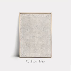 Impresión de tapiz minimalista / Decoración vintage neutral / Arte digital imprimible #010T
