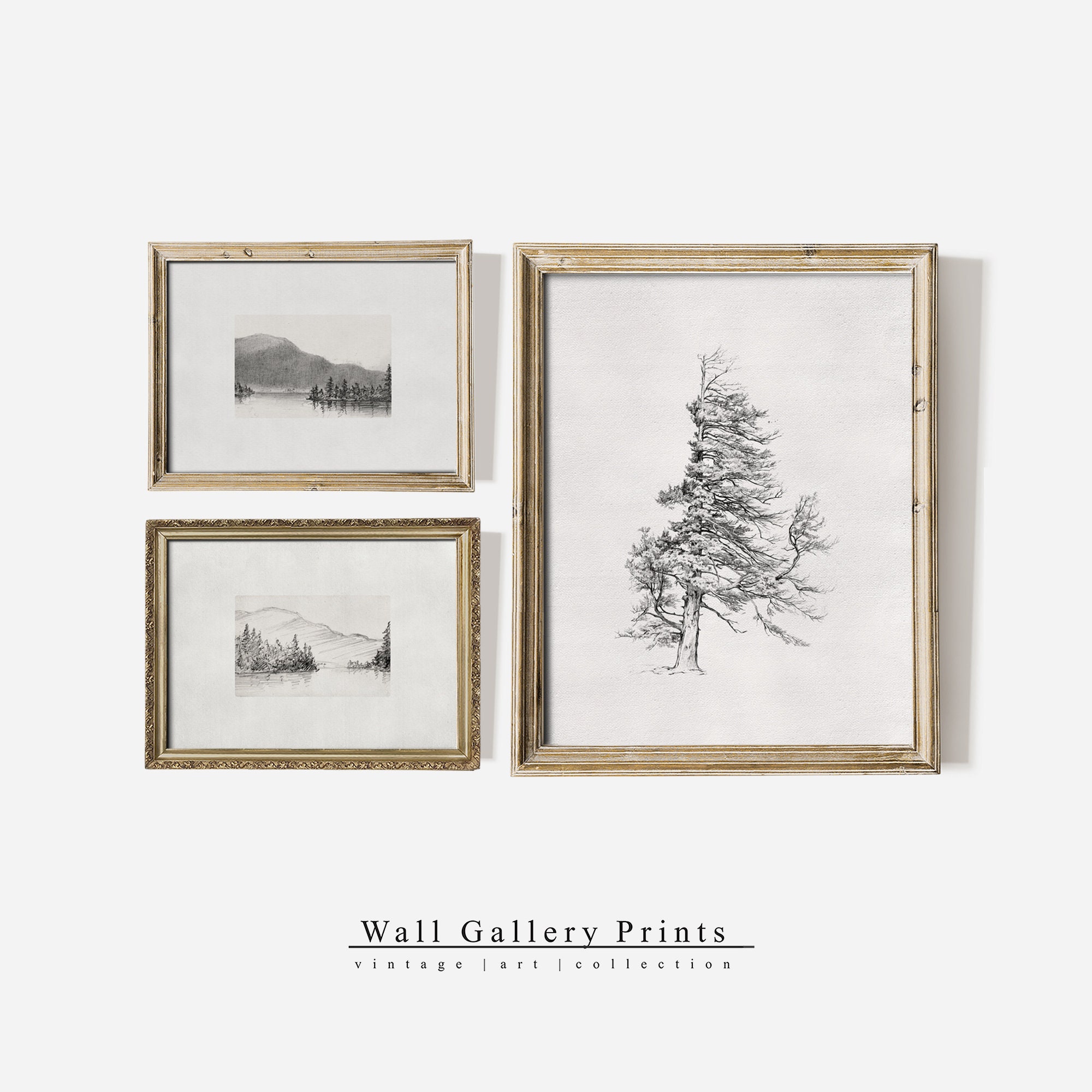 Vintage Neutral Gallery Wall SET | PRINTABLE DIGITAL Art #077ST - Etsy