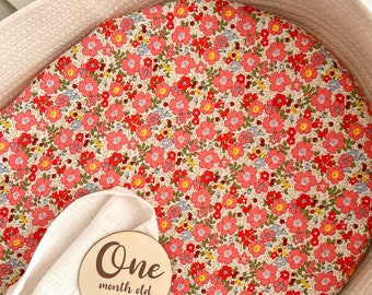 Handmade cot sheets / custom sized cot sheets/ vintage pink Floral cot bed sheet/ newborn girls toddler bedding /floral pillowcase