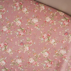 Handmade cot sheets / custom sized cot sheets/ pink Floral cot bed sheet/ newborn girls toddler bedding /floral pillowcase