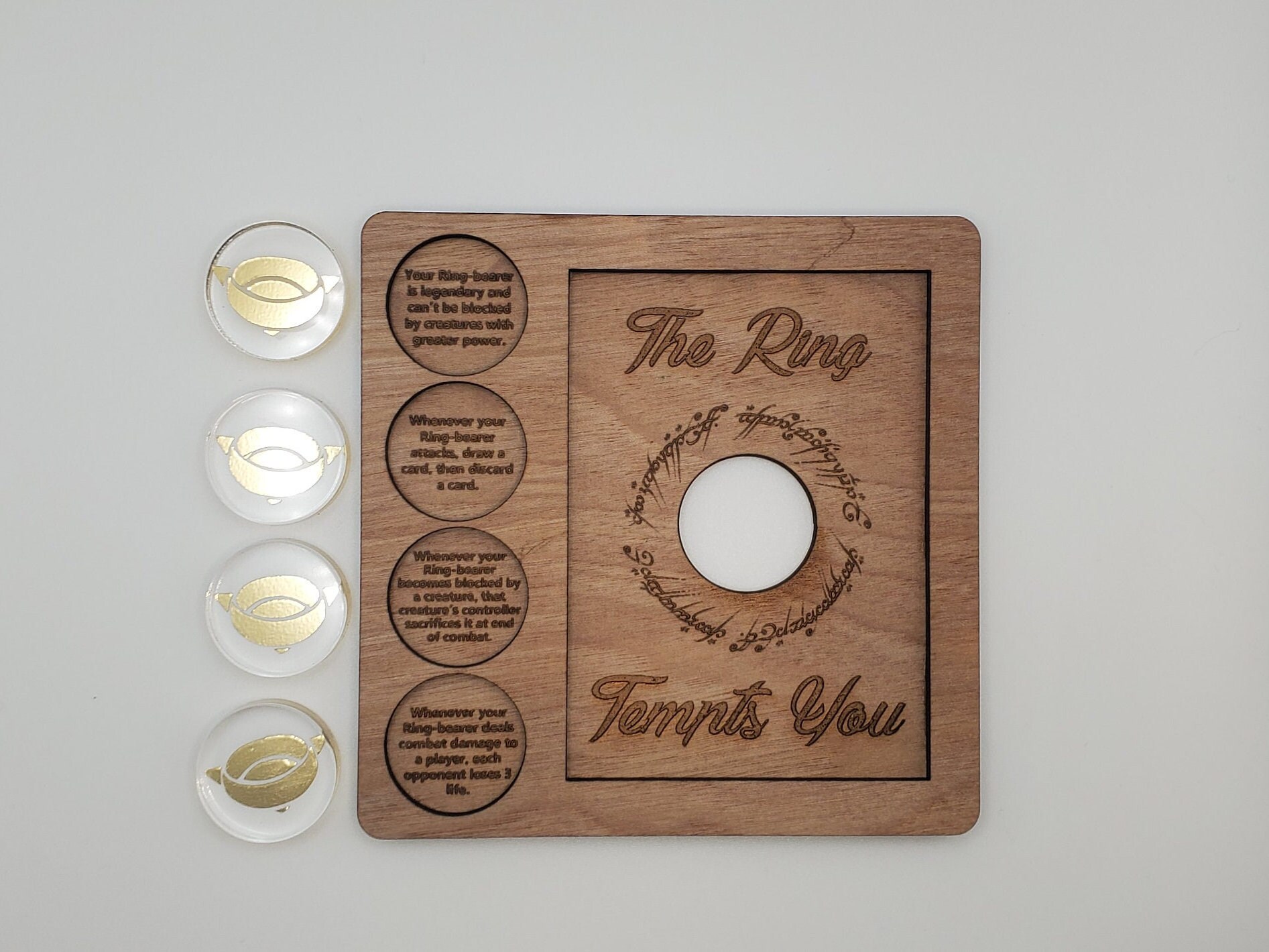Magic the Gathering Lord of the Ring Tempt Tracker Card Tray Mtg LOTR LTR the Ring Tempts You Magic the Gathering Lord of the Ring Tempt Tracker Card Tray Mtg LOTR LTR the Ring Tempts You