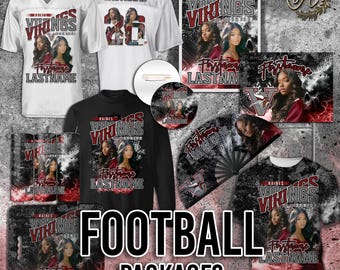 Custom Football Senior Night Design | Personalized Player Artwork | Bundle-Ready Design for Shirts, Posters, Signs & Fan Gear