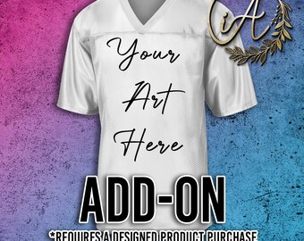 Add-On Product: Custom Jersey Featuring Your Existing Design | Sports Team Shirt Upgrade