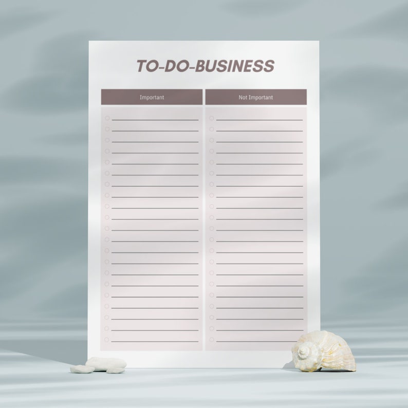 To Do List Template to Do List Tracker Business Tracker Template ...