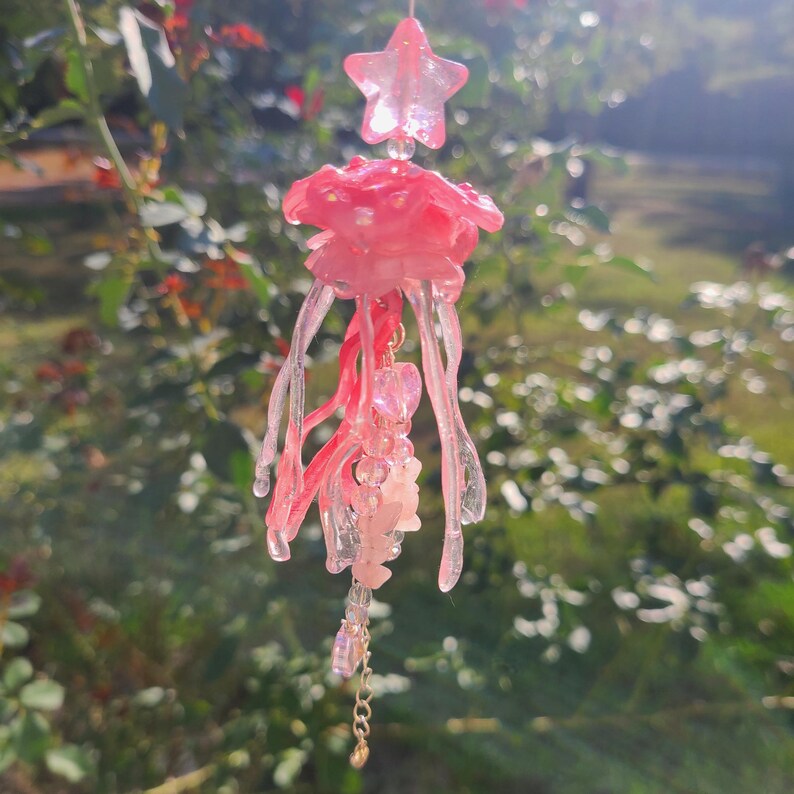 Cute Handmade Jellyfish Resin Keychain Charm read Description Please Etsy