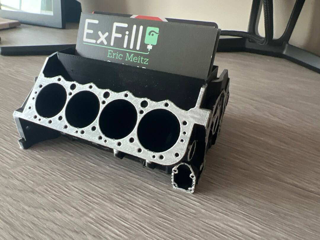 Card Holder V8 Engine Block Car Guy Gift Car Salesman Gift Fathers Day