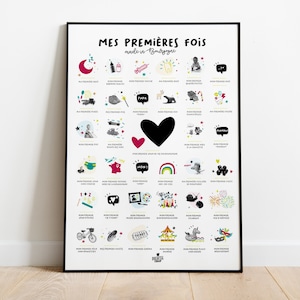 My first times poster BURGUNDY version to stamp | Baby dates poster | Baby first times | Baby room decoration for burgundy