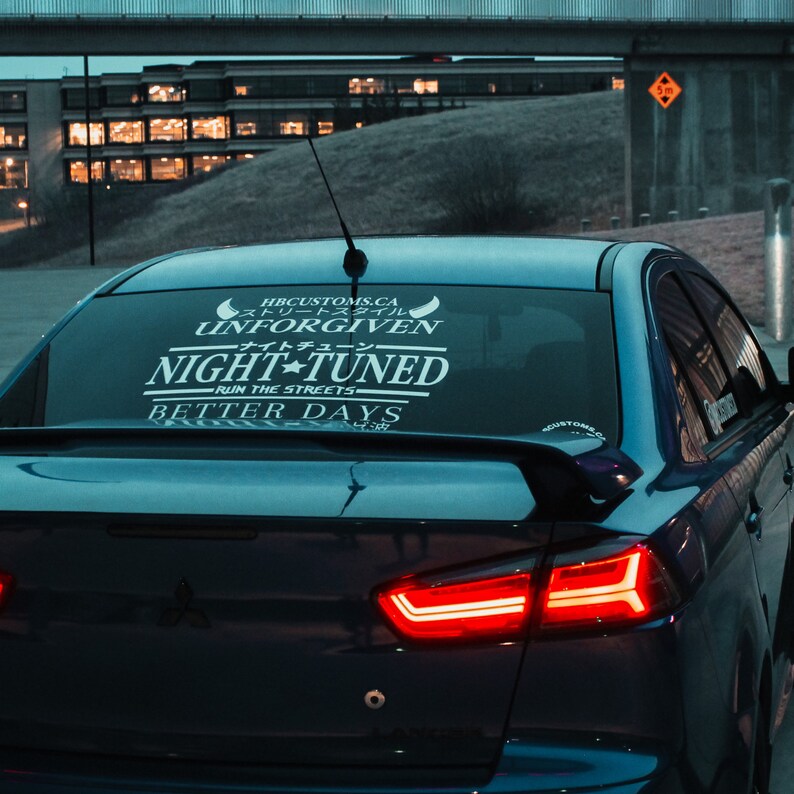 Windshield Banner JDM Decal Decal Sticker Car Etsy