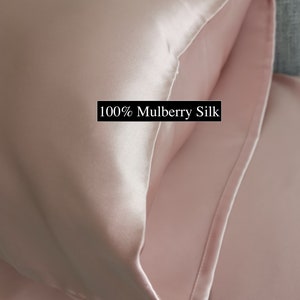 22 Momme Silk Pillowcase for Skin and Hair Care - Both Sides Grade 6A 100% Mulberry Silk