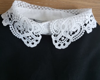 Abnehmbarer Spitzenkragen - Damen Half Shirt Dickie